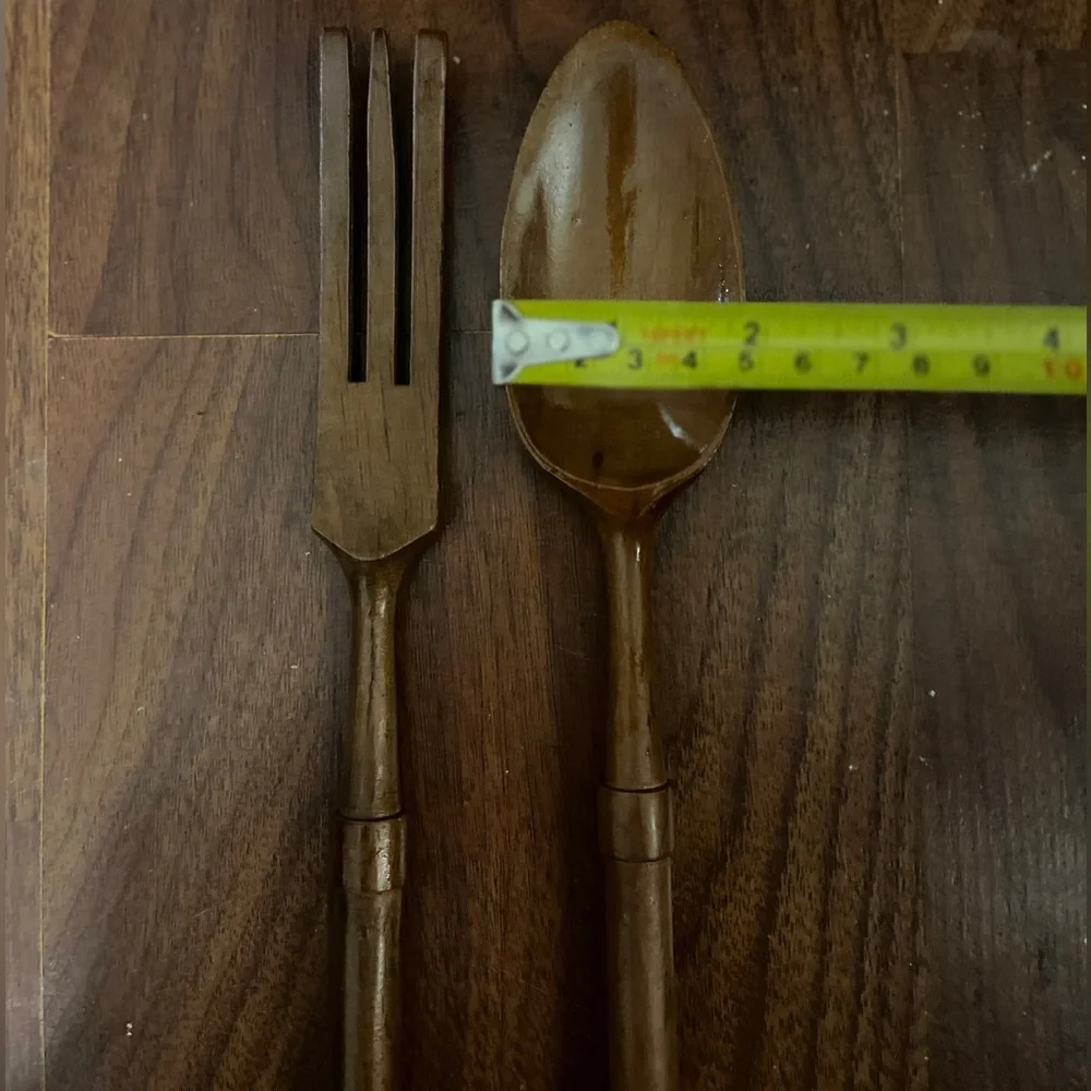 Wooden-like Fork and Spoon Set